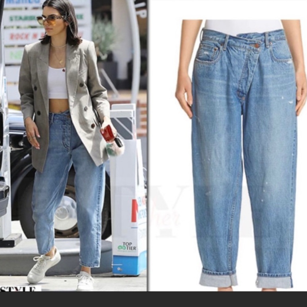 Monse Cropped Boyfriend Asymmetric Waist Jean 6